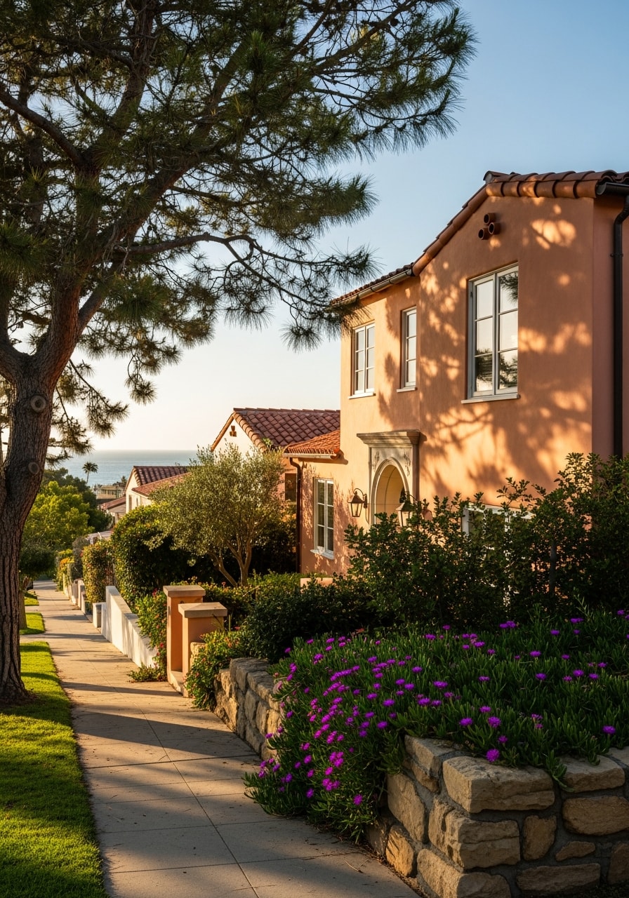 La Jolla residential property with premium landscaping and coastal setting.
